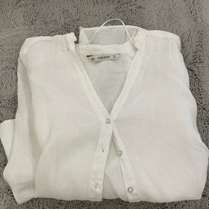 Zara Linen Shirt Small